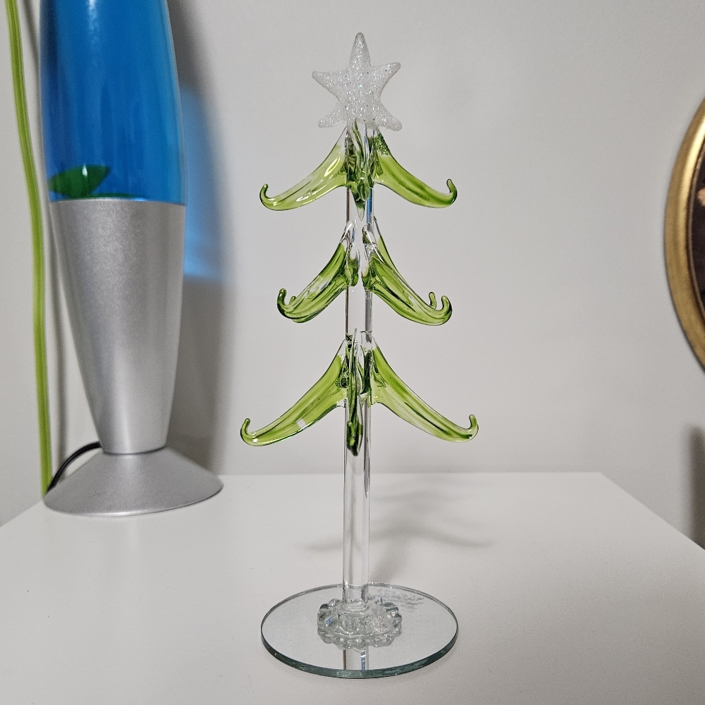 Hand Blown Glass Christmas Tree